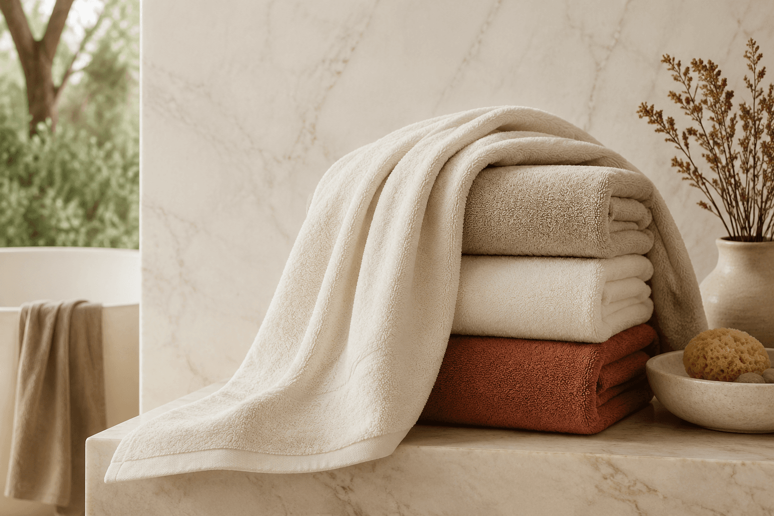 Turkish Cotton Bath Towel Set (4)